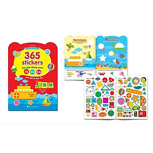 Sách - Combo Bóc Dán Thông Minh 365 (Dành Cho Trẻ Từ 2-6 Tuổi) - Giúp Bé Phát Triển IQ, EQ, CQ (Bộ 6 Cuốn)