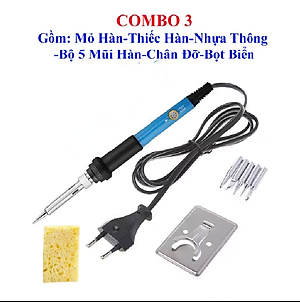 Mỏ hàn thiếc chỉnh nhiệt  tặng kèm 5 mũi hàn 