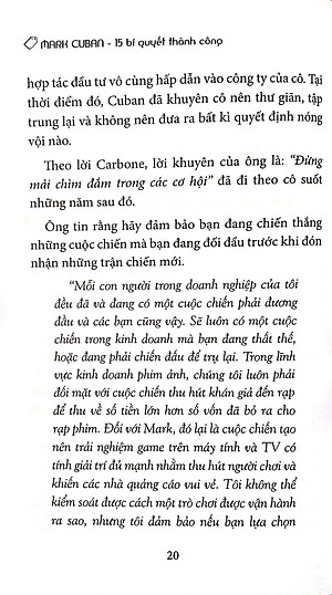 Sách Mark Cuban - 15 Bí Quyết Thành Công Trong Cuộc Đời Và Sự Nghiệp Của Ông Trùm Kinh Doanh Mang Tinh Thần Thể Thao