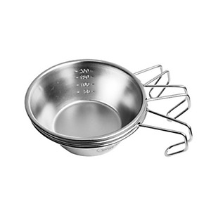 Đồ cắm trại bát nước Campingmoon campoutvn kiêm chén đựng đồ ăn nước chấm du lịch dã ngoại nấu ăn nhỏ gọn tay cầm chống nóng A080