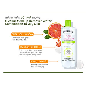 Nước tẩy trang Evoluderm Micellar Cleansing Water 250ml
