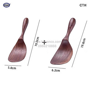 Muôi xới cơm đa năng bằng gỗ Óc Chó (Nhập khẩu Mỹ) - Muôi đa năng - chiên xào các loại, chịu nhiệt độ cao