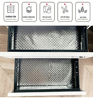 3M giấy decal dán bếp tráng nhôm khổ 0.4 cách nhiệt, chống thấm dầu, dễ dàng vệ sinh (0.4 x 3 m)