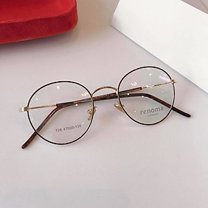 Kính Mắt tròn nhỏ Kim loại Hàn Quốc R728