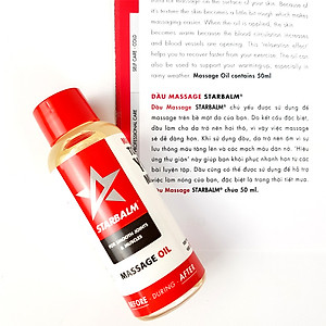 Dầu nóng xoa bóp, dầu massage STARBALM 50ml