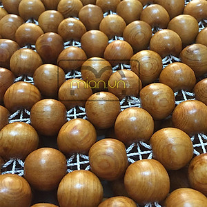 Chiếu hạt gỗ Pơ Mu hạt 1,8cm - Chiếu gỗ Mian.vn ( video , hình thật )