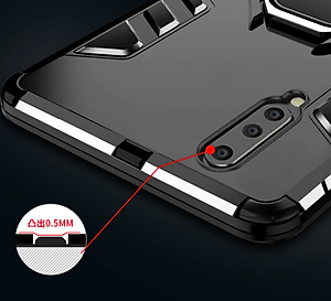 Ốp lưng dành cho Samsung Galaxy A7 2018 iron man chống sốc kèm iring - hàng nhập khẩu