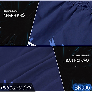 Combo đồ bơi nam giới, set 4,5 chi tiết Quần boxer 2 lớp + Kính bơi anti fog + Mũ + Bịt tai kẹp mũi + Túi đựng, mẫu cao cấp đẹp | BN007