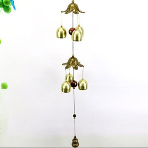 Chuông gió hồ lô phong thủy biểu tượng sự an lành, sức khỏe trường thọ