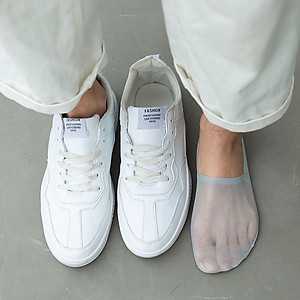 Tất Lười Nam Invisible, Vớ Ngắn Gót Silicon Chống Tụt, Thoáng Khí Chống Hôi Chân Laceva PK05