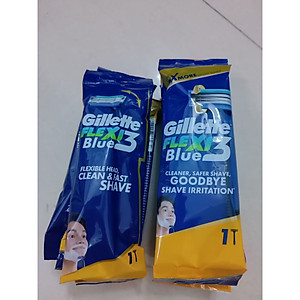 Dao cạo râu Gillette 3 lưỡi Flexi Blue3 dây 6 cây