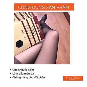 COMBO 2 Quần Tất, vớ quần tàng hình thêu sợi siêu mỏng, siêu dai Siêu Ấm MÀU ĐEN VÀ DA Văn Phòng Du Lịch Dã Ngoại Phượt