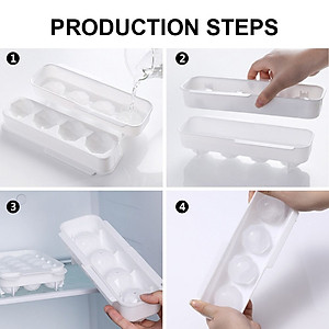 Khuôn làm đá hình tròn có nắp đậy HENRYSA - Chính hãng