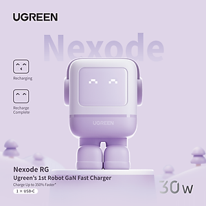 Củ sạc nhanh Robot GaN Nexode Mini 30W Ugreen CD359 , 65W Ugreen CD244 | Tương thích Apple, Samsung , Xiaomi | Bảo hành 18 tháng - Hàng Chính Hãng