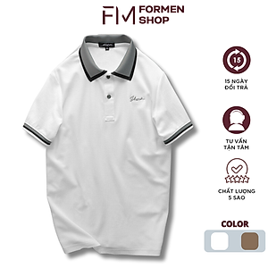 Áo Polo nam ngắn tay Shark Men, chất thun cá sấu cao cấp - FORMEN SHOP -FMPS235