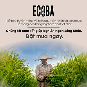 Gạo lứt đen hữu cơ cao cấp/ECOBA Huyền Mễ 1kg - Thơm ngon dẻo ngọt - Thanh lọc cơ thể