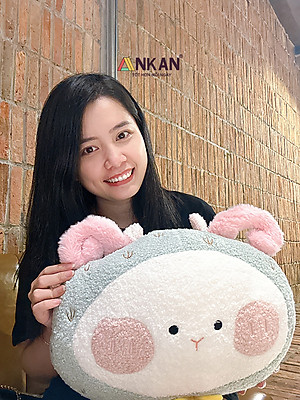 Gối Tựa Lưng Văn Phòng Kèm Chăn 3 Trong 1 Cừu Xanh Mint Cao Cấp, Dùng Để Ngủ Tại Văn Phòng, Đi Du Lịch Hoặc Quà Tặng Cho Người Thân