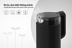 Ấm Siêu Tốc Thủy Tinh Sunhouse SHD1330 (1.7 Lít) - Hàng Chính Hãng