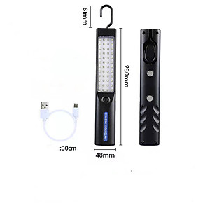 Đèn Pin LED Cầm Tay Đa Năng Sạc USB Tiện Dụng Cho Xe Hơi, Đi Du Lịch,Cắm Trại..