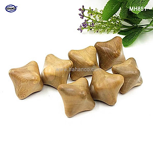 COMBO 2 quả bi gỗ Bách Xanh 6 cạnh (MH851) Mát xa lòng bàn tay giúp chống mỏi toàn diện - Chăm sóc sức khỏe
