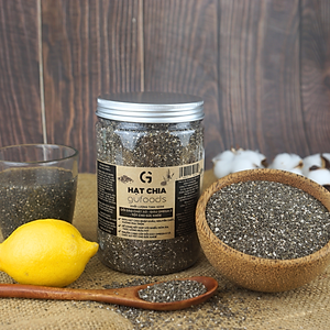 Hạt chia GUfoods - Giàu chất xơ và Omega-3, Tốt cho hệ tiêu hoá, Lành mạnh, Healthy, Eat clean