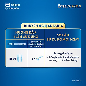 Sữa Bột Ensure Gold Abbott Hương Vani Truyền Thống (HMB) 850g/800g