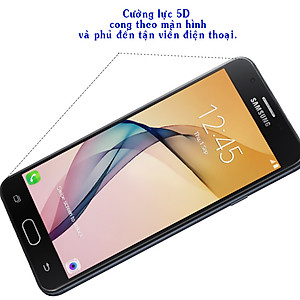 Miếng Dán Cường Lực cho Samsung Galaxy J7 Prime - Full màn hình - Màu Đen - Hàng Chính Hãng