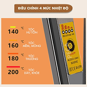 Máy bấm xù tóc Kemei KM-3114Y điều chỉnh 4 mức nhiệt sử dụng được cho mọi loại tóc - Hàng chính hãng