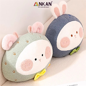 Gối Tựa Lưng Văn Phòng Kèm Chăn 3 Trong 1 Cừu Xanh Mint Cao Cấp, Dùng Để Ngủ Tại Văn Phòng, Đi Du Lịch Hoặc Quà Tặng Cho Người Thân