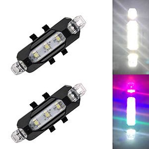 Đèn Hậu Phía Sau Cảnh báo an toàn Đuôi Xe Đạp DC918 Sạc USB Có Thể Sạc Lại MaiLee