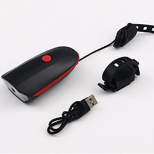 Bộ đèn liền còi cho xe đạp, còi to đèn sáng 3 chế độ, chống nước