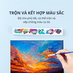 Màu Acrylic 100ml Cao Cấp Dạng Hũ Finenolo Deli - Tô Đất Sét, Đất Nặn Tự Khô, Vẽ Túi Vải Tote, Quần Áo DIY, Giày, Tranh Tường, Đa Chất Liệu, Tươi Sáng, Nhanh Khô - Nhiều Màu Sắc