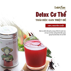 Bột củ dền hữu cơ sấy lạnh Dalahouse - Hộp 20 gói 3gr tiện lợi - Thúc đẩy sức khỏe tim mạch, hỗ trợ giải độc gan, tăng cường thể lực