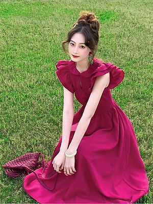 Đầm dài kiểu Pháp phong cách cổ điển thời trang tinh tế cho nữ | Shopee  Việt Nam