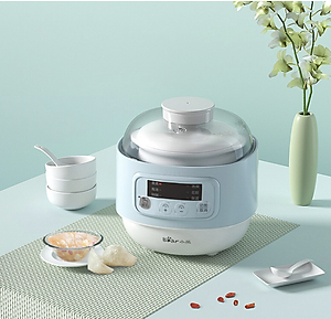 Nồi Nấu Cháo Chưng Yến Bear DDZ-A08G2 Dung Tích 0.8 Lít Công Suất 200 W - Hàng Chính Hãng