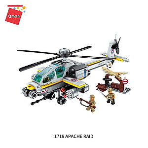 Đồ chơi lắp ghép, xếp hình cho bé trai Qman 1719 - Chiến cơ (280 chi tiết)