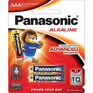 Vỉ Pin kiềm Panasonic Alkaline AAA LR03T/2B-V (2 viên) – Hàng Chính Hãng