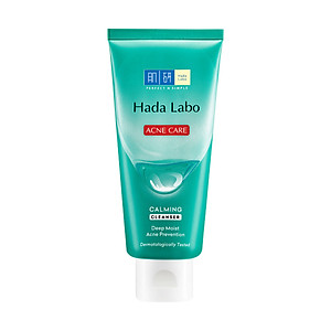 Sữa rửa mặt Hada Labo cho da dầu mụn, da nhạy cảm Hada Labo Acne Care Calming Cleanser 80g