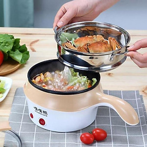  Nồi Lẩu Điện Đa Năng 2 Tầng Mini 2 in1 Chống Dính
