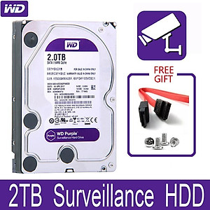 Ổ Cứng Camera WD Purple 2TB/64MB/3.5 IntelliPower - WD20PURZ - Hàng Chính Hãng