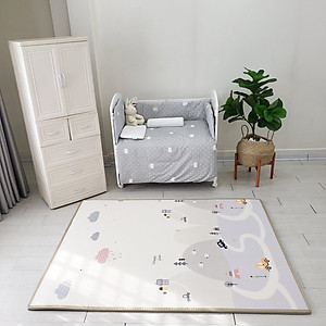 Thảm Chơi cho bé Umoo xốp XPE, Dày, Cuộn Tròn, Không Mùi, Không Thấm Nước