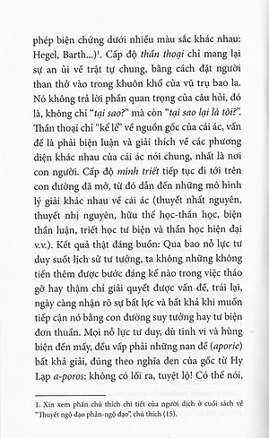 Sách Cái Ác - Một Thách Thức Đối Với Tiết Học Và Thần Học
