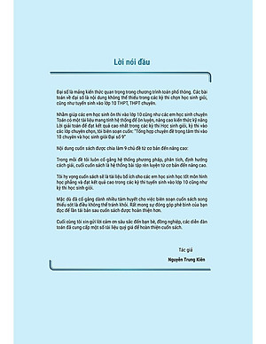 Sách Tổng Hợp Chuyên Đề Trọng Tâm Thi Vào Lớp 10 Chuyên Và Học Sinh Giỏi - Đại Số 9