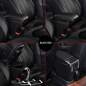 Hộp tỳ tay dành cho ô tô, xe hơi Mazda 2 tích hợp 7 cổng USB DUSB-MZDA