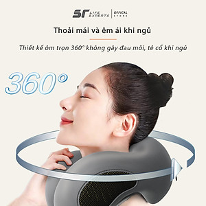 Gối Cổ Văn Phòng Chữ U, Kê Cổ Cao Su Non Công Thái Học Chống Đau Mõi Vai Gáy, Tựa Cổ Đi Máy Bay, Ô Tô, Du Lịch - Sairui