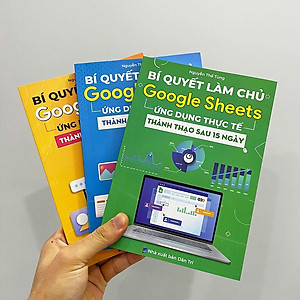 Sách Google Sheets - Google Docs - Google Slide Bộ 3 Cuốn Tin Học Online Thành Thạo Sau 15 Ngày, Tặng Video Bài Giảng