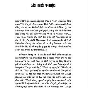 Sách Tứ Thư Lãnh Đạo - Thuật Lãnh Đạo (Tái Bản)