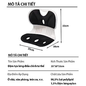 Ghế Công Thái Học Chỉnh Dáng Ngồi - Ghế Tựa Lưng Chống Cong Vẹo Cột Sống Cho Nam, Nữ, Trẻ Em - HÀNG CHÍNH HÃNG MINIIN