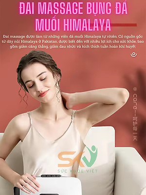 Đai Massage Bụng Hỗ Trợ tan Mỡ Bụng, Xoa Bóp Cùng Lúc Làm Nóng, Mát Xa Cổ Vai Lưng Đùi