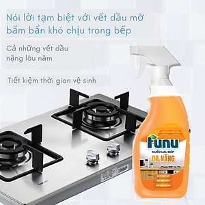Bình xịt vệ sinh đa năng, xịt nhà bếp bám dầu mỡ, tẩy các vết ố bẩn, giệt vi khuẩn có hại chuyên tẩy dầu mỡ, tẩy nhà bếp, tẩy hút mùi, bếp gas, bếp từ, đáy xoong, đáy chảo - Hàng chính hãng
